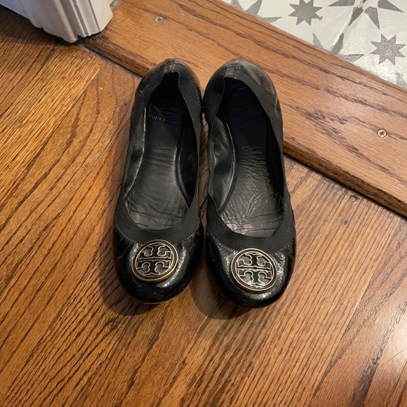 Patent leather elastic Tory Burch ballet flats - Picture 1 of 7